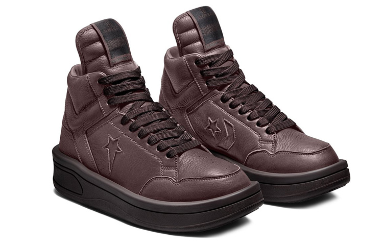 (W) Rick Owens DRKSHDW High-Top 'Burgundy' 圖 2