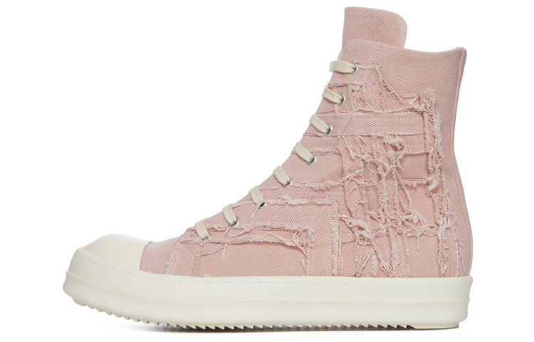 (W) Rick Owens DRKSHDW High-Top 'Pink Canvas'
