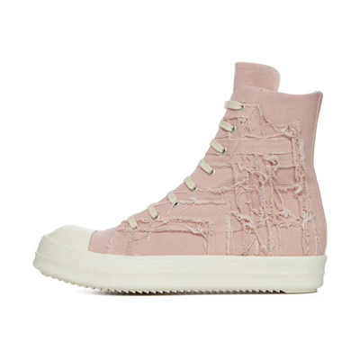 (W) Rick Owens DRKSHDW High-Top 'Pink Canvas'
