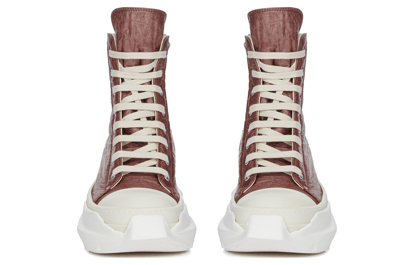 (W) Rick Owens DRKSHDW High-Top 'Red Brown' 圖 3
