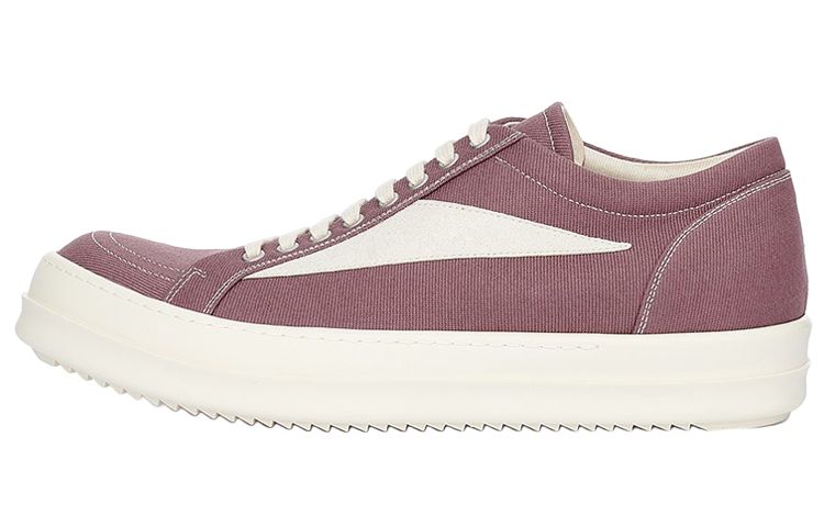 (Women) Rick Owens DRKSHDW Low-Top Canvas Shoes Purple Lace-Up Sneakers DS02C5803DO-4311