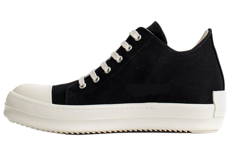 (W) Rick Owens DRKSHDW Low Top Canvas 'Black and White'