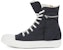 (W) Rick Owens DRKSHDW Phlegethon High 'Black Milk' Hitam. DS21S2801-CNP-911