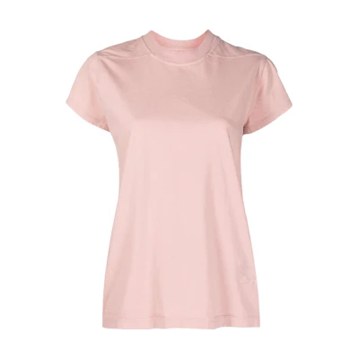 (Women) Rick Owens DRKSHDW Pink Crewneck Short Sleeve Casual T-Shirt . DS01C6208RN-63