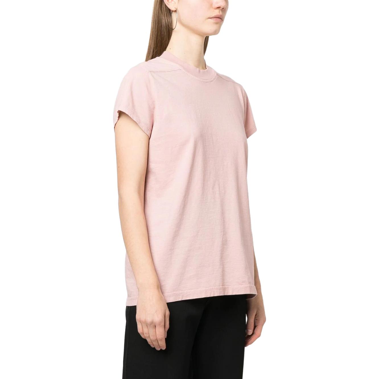 Purchase (W) Rick Owens DRKSHDW 粉色短袖休闲圆领T恤 DS01C6208RN-63