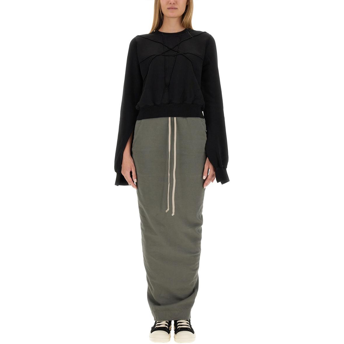 Details for (W) Rick Owens DRKSHDW 不對稱長袖圓領衛衣 DS02C5223FET1-09