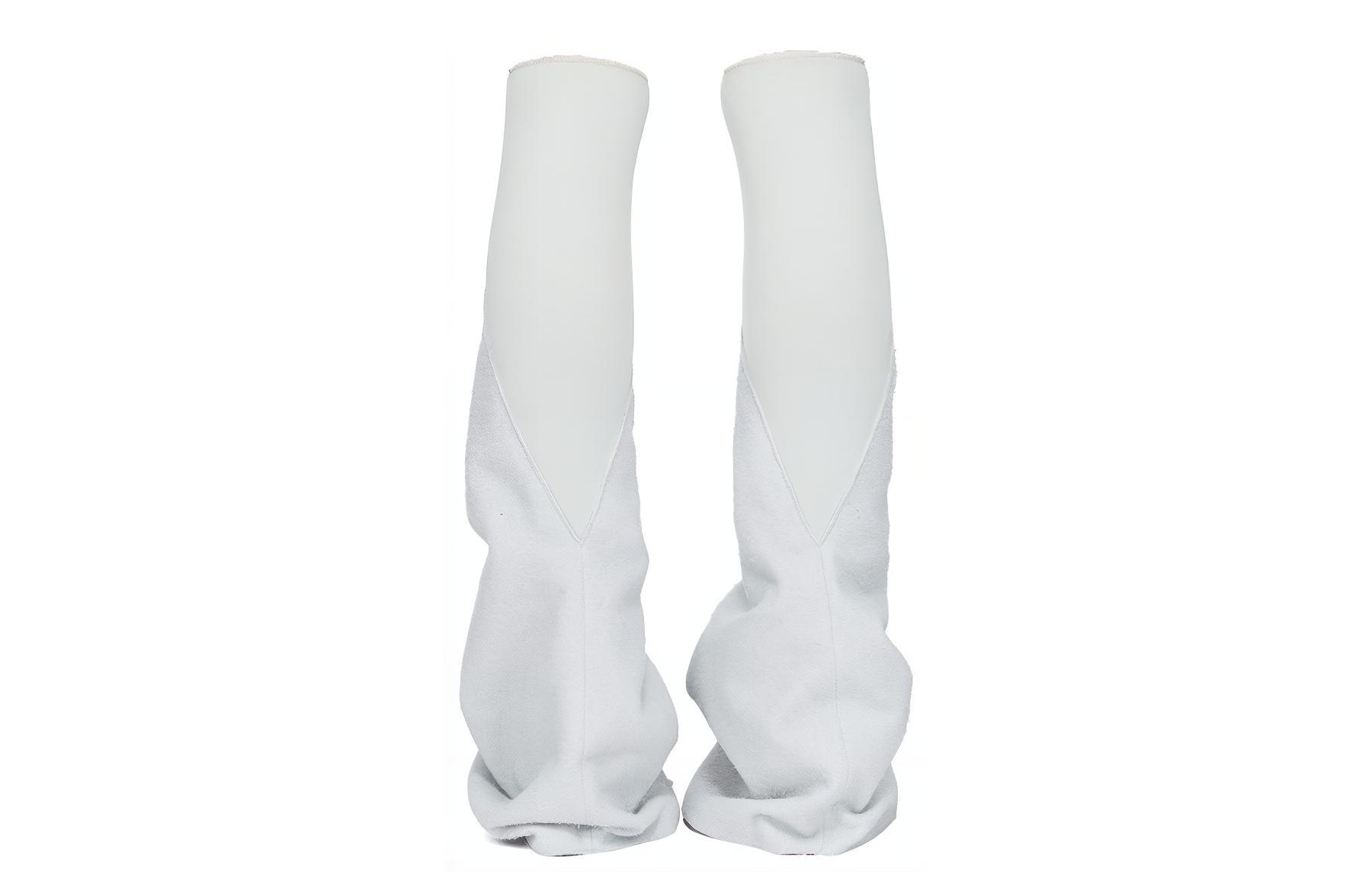 Lookbook 瑞克·歐文斯 DRKSHDW PU 圓頭套筒 高筒靴 女款 灰色