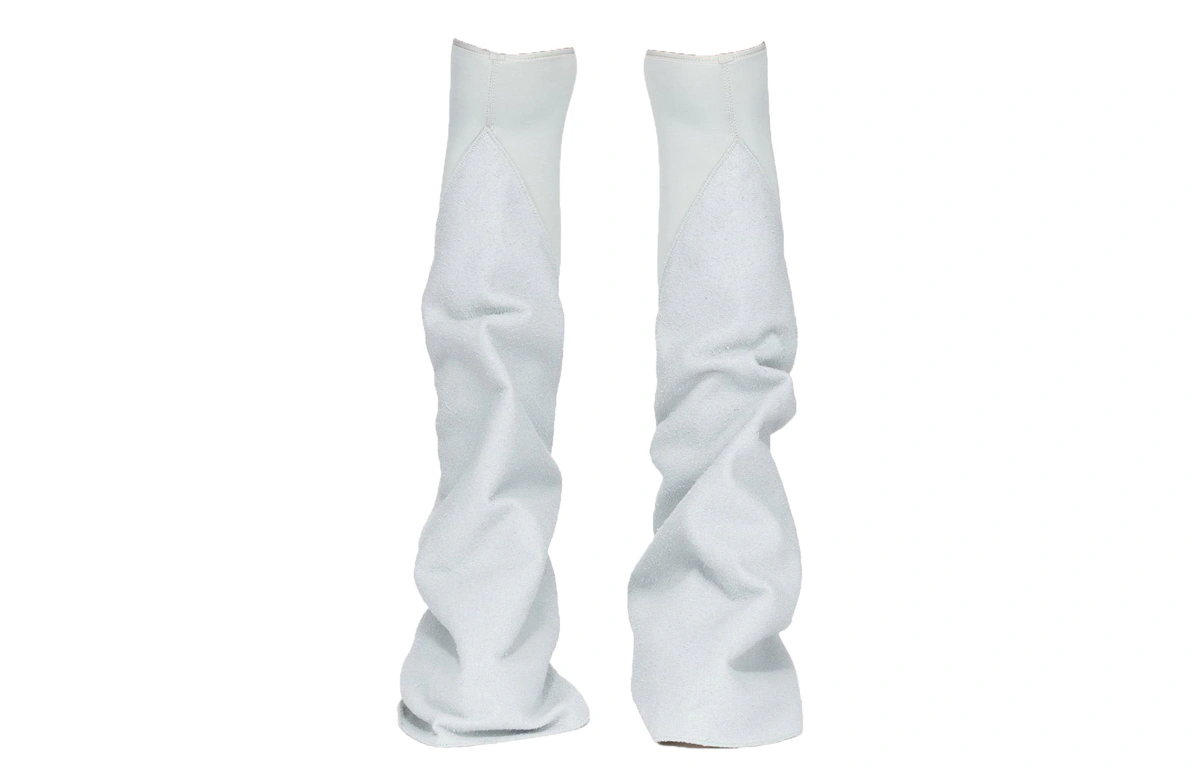 (Women) Rick Owens DRKSHDW PU 'Grey High-Top Ramones'