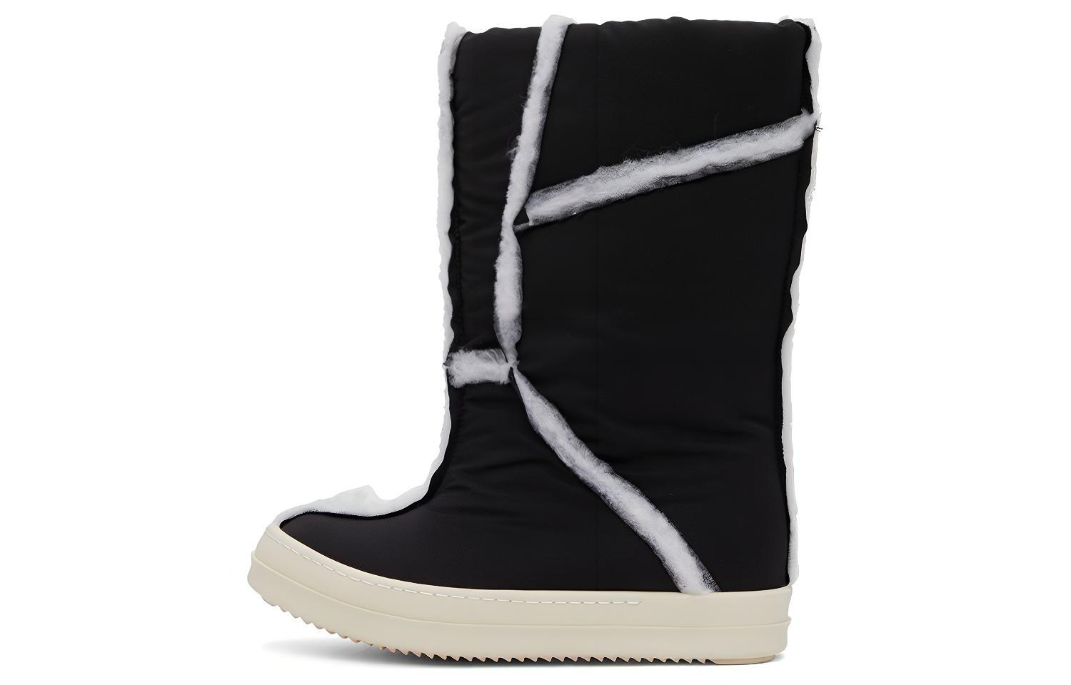 Buy (W) Bota Acolchada Rick Owens DRKSHDW 'Manga de Tela Negra' DS02A3819MU-91