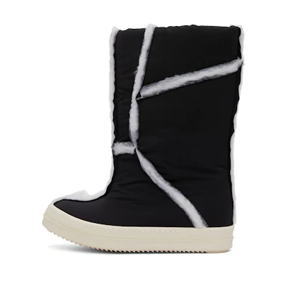 (W) Rick Owens DRKSHDW Puffer Boot 'Black Fabric Sleeve'