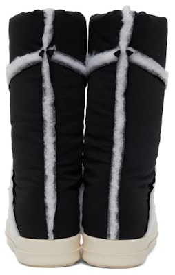 (W) Rick Owens DRKSHDW 黑色织物袖蓬松靴 DS02A3819MU-91 Shop (W) Rick Owens DRKSHDW 黑色织物袖蓬松靴 DS02A3819MU-91
