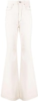 (Women) Rick Owens DRKSHDW SS22 High-Waist Flared White Jeans DS01B7311DW-21 (Women) Rick Owens DRKSHDW SS22 High-Waist Flared White Jeans DS01B7311DW-21
