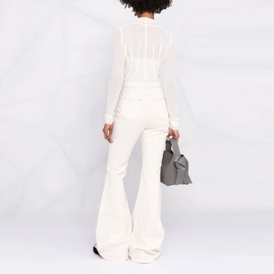 (W) Rick Owens DRKSHDW SS22 高腰白色喇叭牛仔裤 DS01B7311DW-21 Shop (W) Rick Owens DRKSHDW SS22 高腰白色喇叭牛仔裤 DS01B7311DW-21