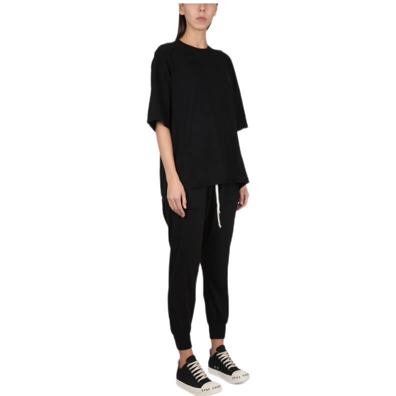 Purchase (Women) Rick Owens DRKSHDW SS23  Black Drawstring Jogger Pants. DS01C6330-RN09