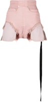 (Women) Rick Owens DRKSHDW SS23 Pink High-Waisted Raw Hem Denim Shorts Women. DS01C6313SDO-63 (Women) Rick Owens DRKSHDW SS23 Pink High-Waisted Raw Hem Denim Shorts Women. DS01C6313SDO-63