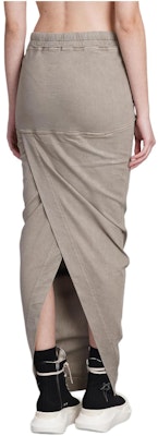 (W) Rick Owens DRKSHDW SS24 灰色修身弹力长裙 休闲时尚裙 DS01D1332SCF-08 Lookbook (W) Rick Owens DRKSHDW SS24 灰色修身弹力长裙 休闲时尚裙 DS01D1332SCF-08