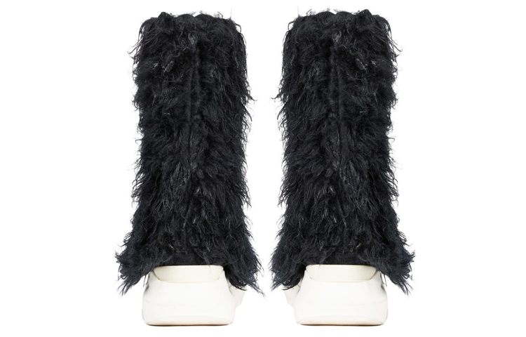 Shop (W) Rick Owens DRKSHDW Strobe 'Bulu Palsu Hitam' DS02B4814FF-911