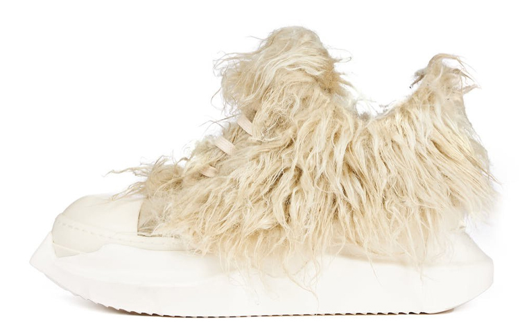 (Women) Rick Owens DRKSHDW Strobe Abstract Low 'Pearl Milk' DS02B4842-FF-811