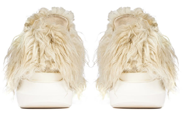 Shop (W) Rick Owens DRKSHDW 荧光灯抽象低帮'珍珠奶色' DS02B4842-FF-811