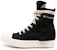 (W) Rick Owens DRKSHDW Strobe Cotton Denim Cargo High 'Hitam Susu' DS02B4801-DQ-911