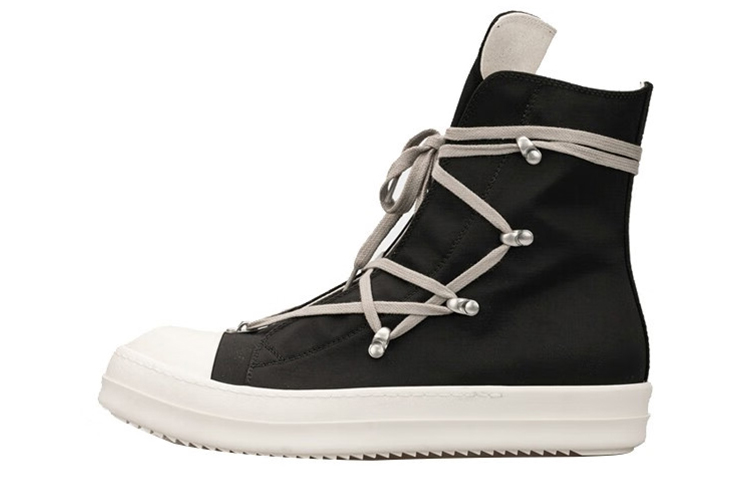 (Women) Rick Owens DRKSHDW Strobe Cotton Denim Hexa High 'Black Milk' DS02B4805-DQ-911