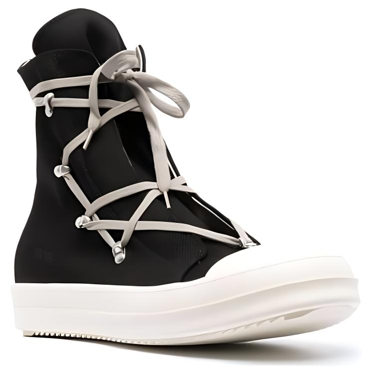 Lookbook (Women) Rick Owens DRKSHDW Strobe Cotton Denim Hexa High 'Black Milk' DS02B4805-DQ-911