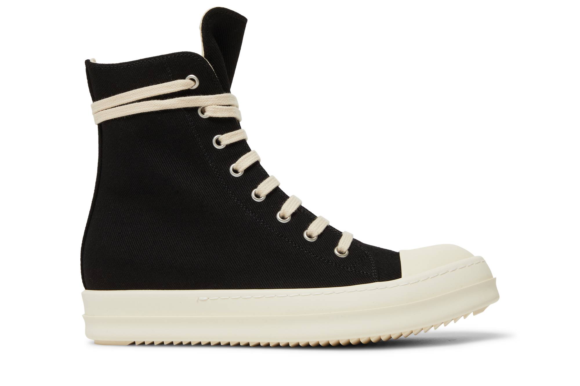 (Women) Rick Owens DRKSHDW Strobe Cotton Denim High 'Black Milk' DS02B4800-DQ-911