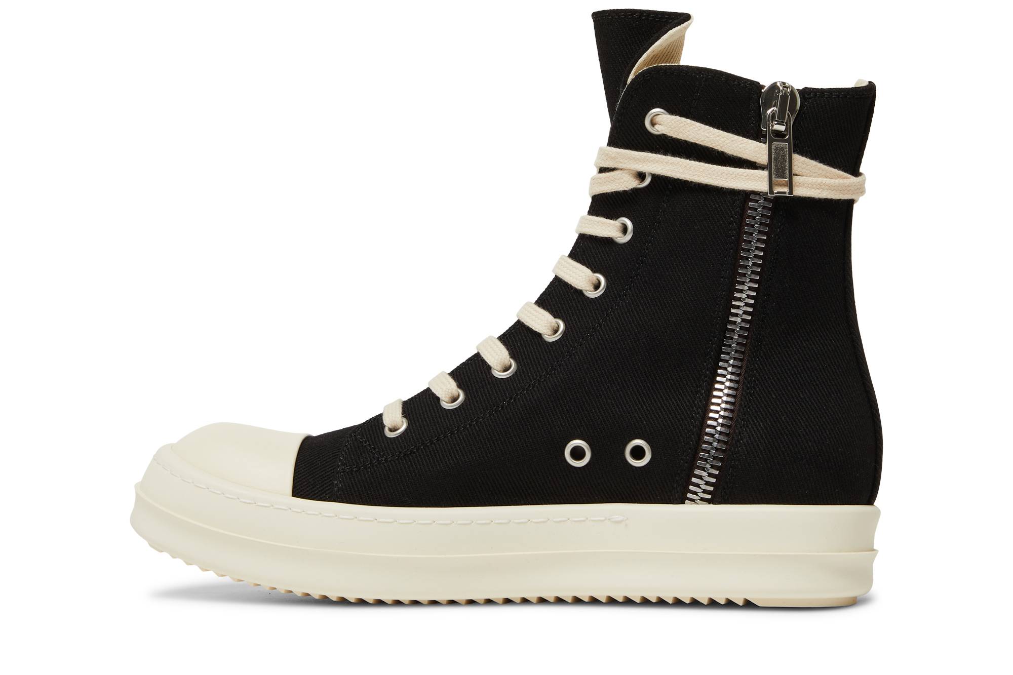 (W) Rick Owens DRKSHDW Strobe Cotton Denim High 'Black Milk' 圖 3
