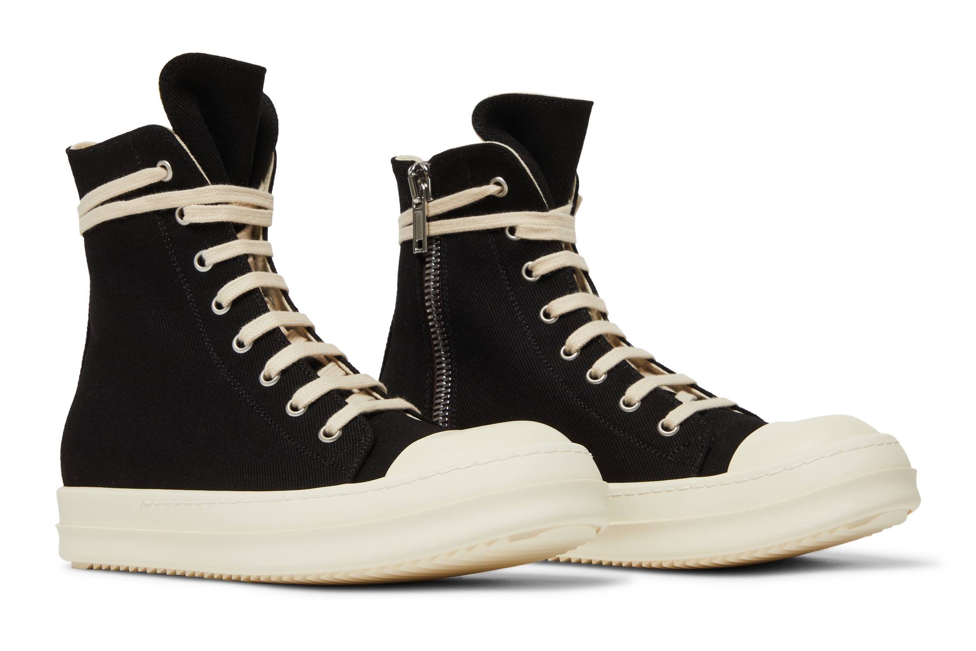 (W) Rick Owens DRKSHDW Strobe Cotton Denim High 'Black Milk' 圖 8