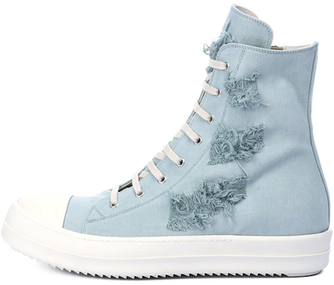 瑞克·歐文斯 DRKSHDW 帆布 高幫綁帶 時尚板鞋 女款 藍色 Buy 瑞克·歐文斯 DRKSHDW 帆布 高幫綁帶 時尚板鞋 女款 藍色