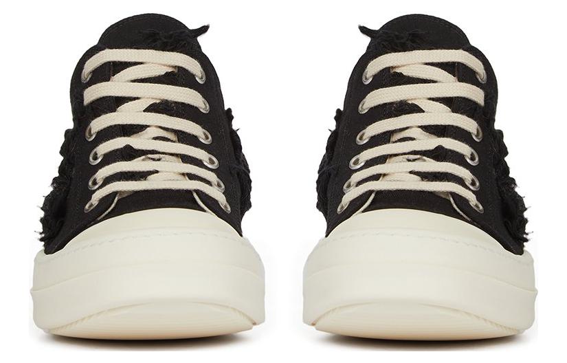 (W) Rick Owens DRKSHDW Strobe Cotton Denim Slashed Low 'Black Milk' 圖 3