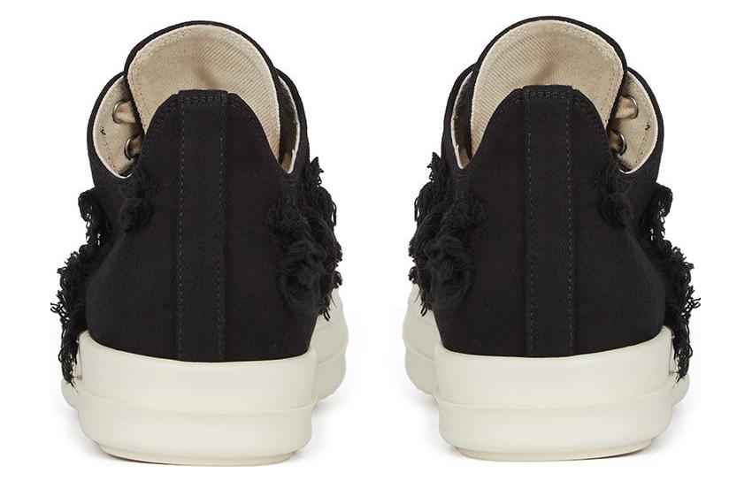 (W) Rick Owens DRKSHDW Strobe Cotton Denim Slashed Low 'Black Milk' 圖 4