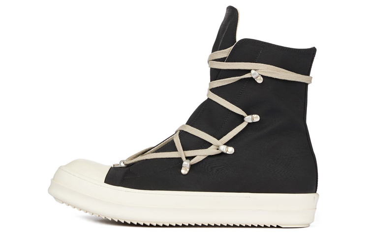 (Women) Rick Owens DRKSHDW Strobe Cotton Nylon Hexa High 'Black Milk' DS02B4805-MU-911