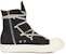 (W) Rick Owens DRKSHDW Strobe Cotton Nylon Hexa High 'Hitam Susu'. DS02B4805-MU-911
