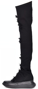 (W) リック オウエンス DRKSHDW ストローブ ハイカット (黒コットン) DS02B4841SLASH-999 Buy (W) リック オウエンス DRKSHDW ストローブ ハイカット (黒コットン) DS02B4841SLASH-999