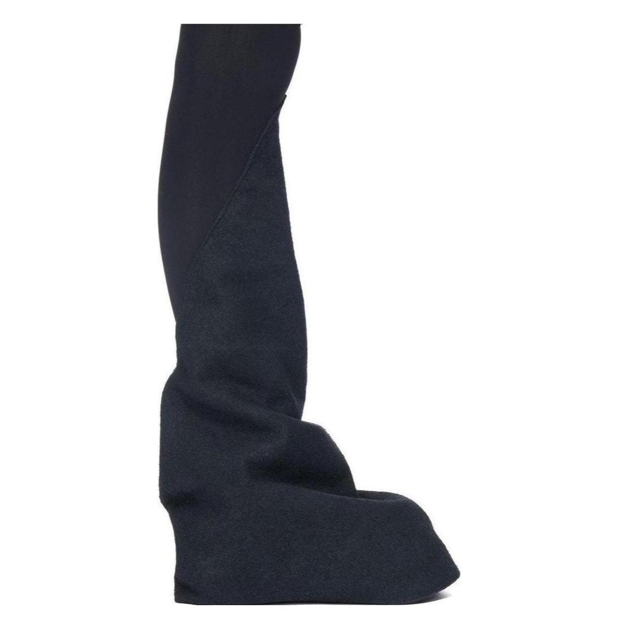 (W) Rick Owens DRKSHDW Thigh High Boots 'Black CMFT' 圖 2