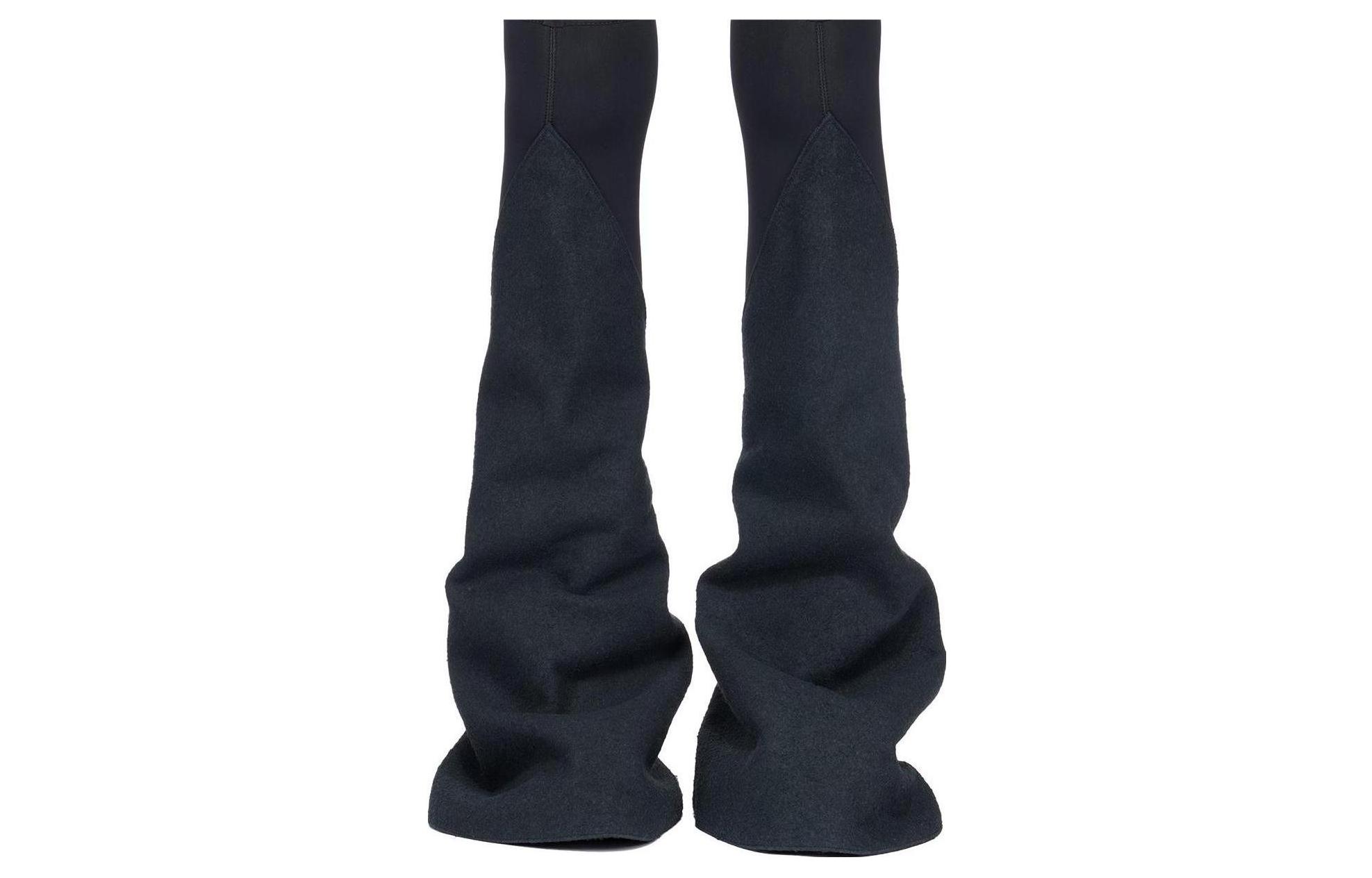 (W) Rick Owens DRKSHDW Thigh High Boots 'Black CMFT' 圖 3