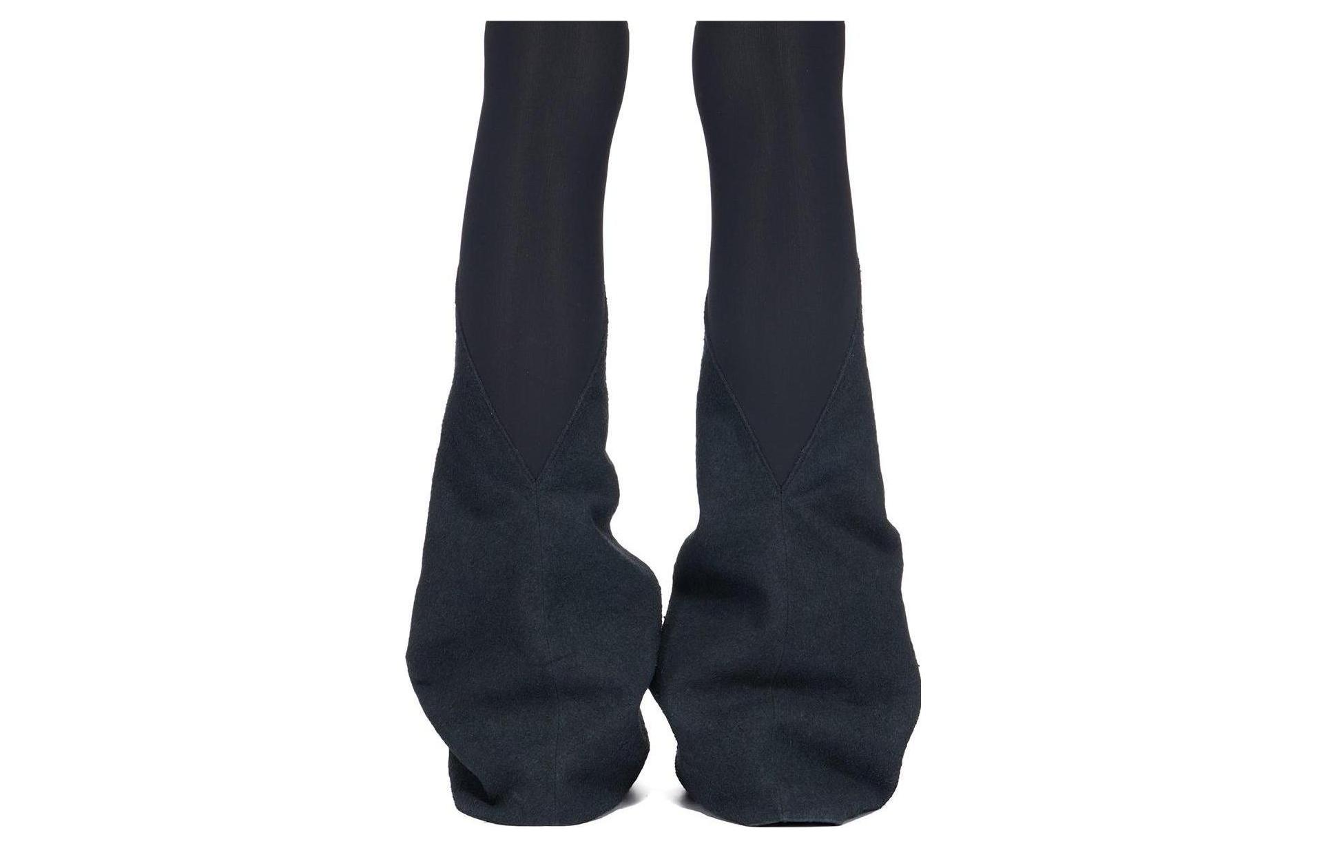 (W) Rick Owens DRKSHDW Thigh High Boots 'Black CMFT' 圖 4