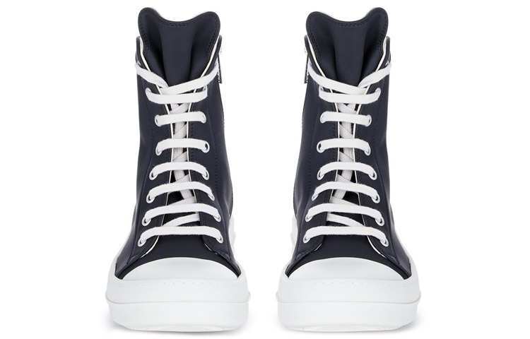 (W) Rick Owens DRKSHDW Twill High 'Black White' 圖 3