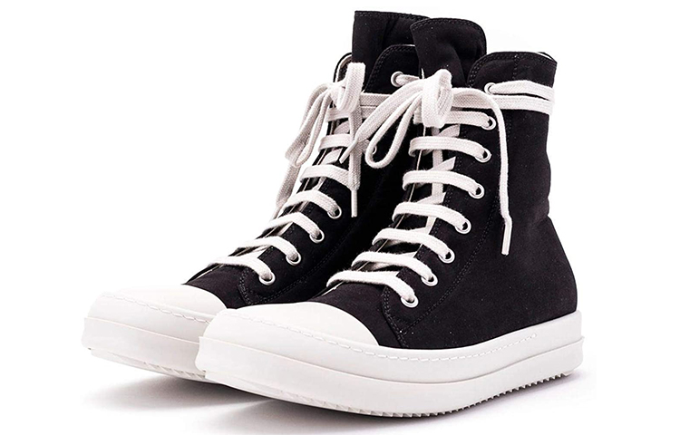 Shop (W) Rick Owens DRKSHDW Twill Alta 'Negro Blanco' DS20F1800-TWP-91