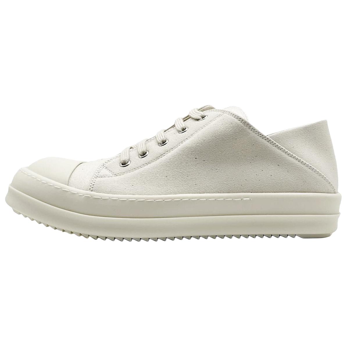 (Women) Rick Owens DRKSHDW White Low-Top Minimalist Casual Sneakers DS01D1826NDK-2111