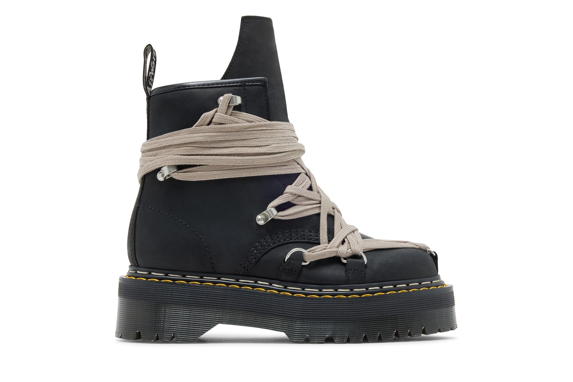 (Women) Rick Owens DRKSHDW x Dr. Martens 1460 Quad Sole Megalace Boot 'Black' DW02E6812-8001-09