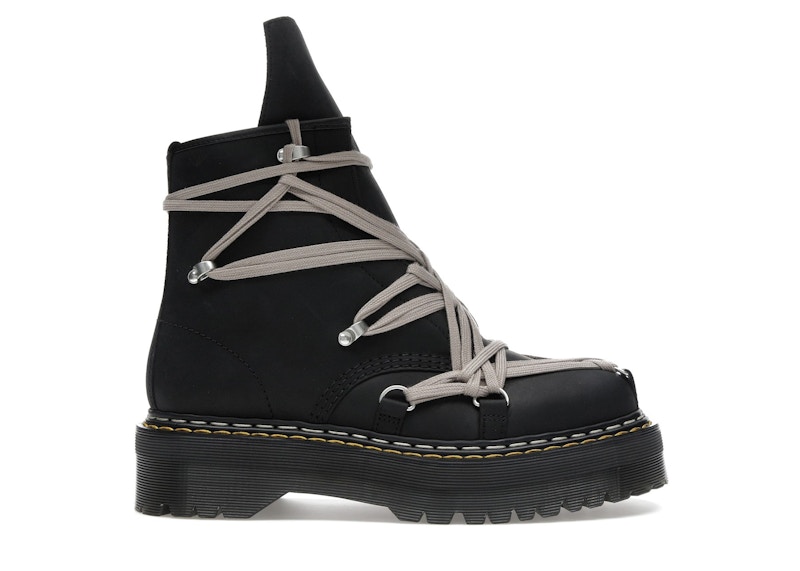 (Women) Rick Owens DRKSHDW x Dr. Martens 1460 Quad Sole Megalace Boot 'Black' DW02E6812-8001-09