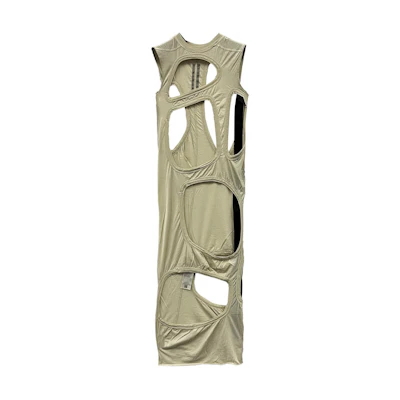 (Women) Rick Owens DRKSHDW Y2K Sleeveless Cut-Out Maxi Dress Women’s Off-White DS01D1509BH-08