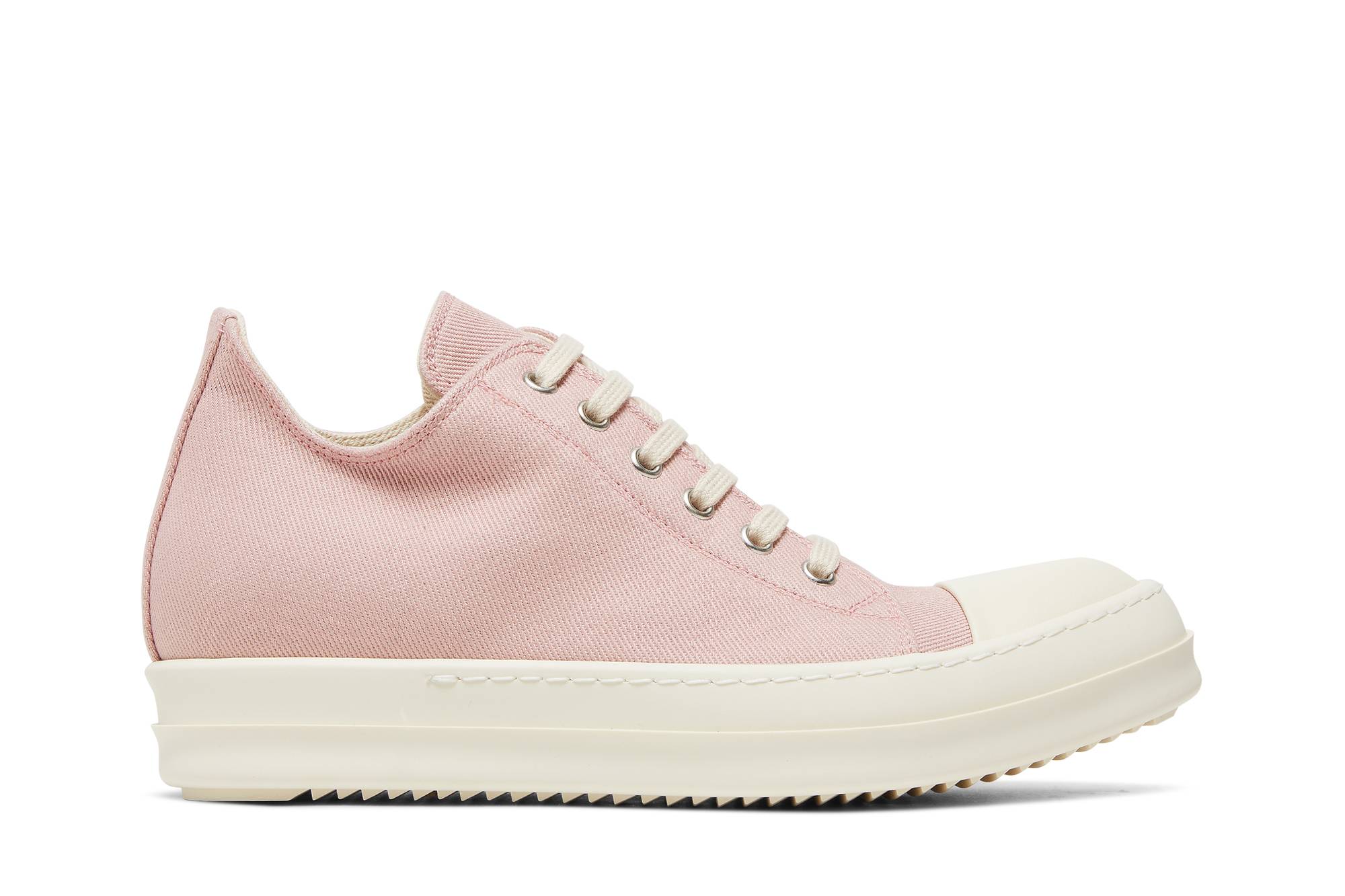 (W) Rick Owens EDFU DRKSHDW Canvas Low 'Faded Pink'