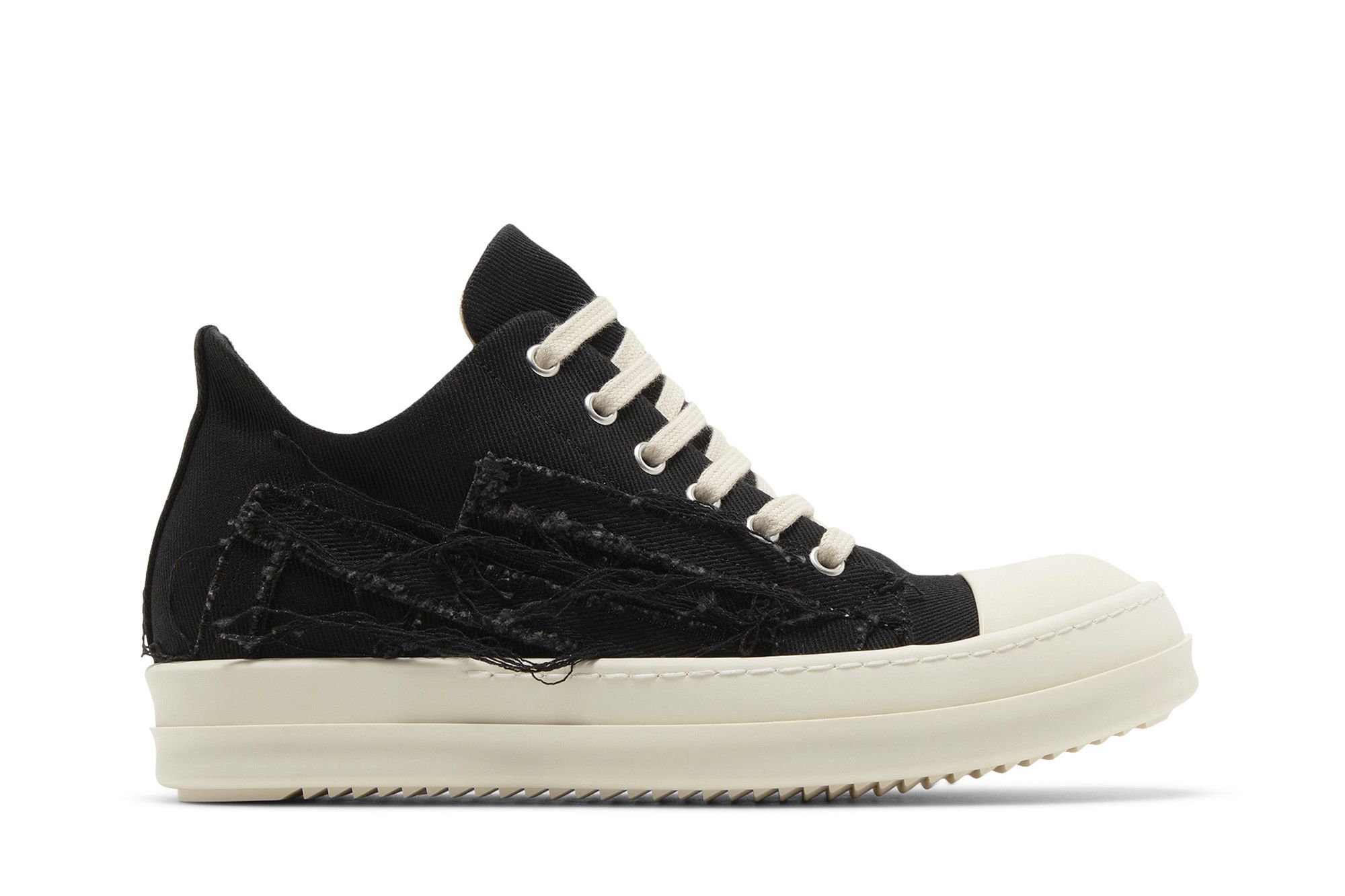 (Women) Rick Owens EDFU DRKSHDW Slashed Low 'Black Milk' DS01C6809-SLASH-911
