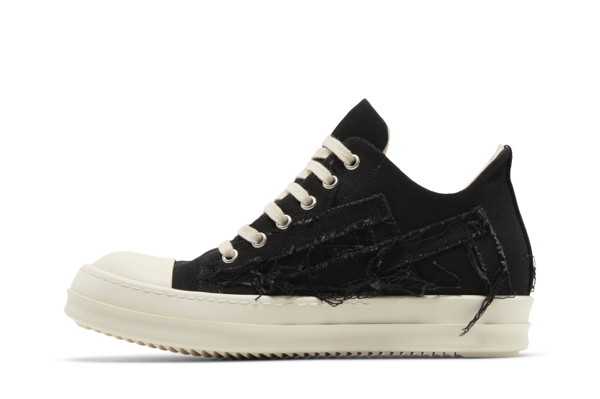 Lookbook (W) Rick Owens EDFU DRKSHDW Slashed Low 'Black Milk' Hitam Susu DS01C6809-SLASH-911