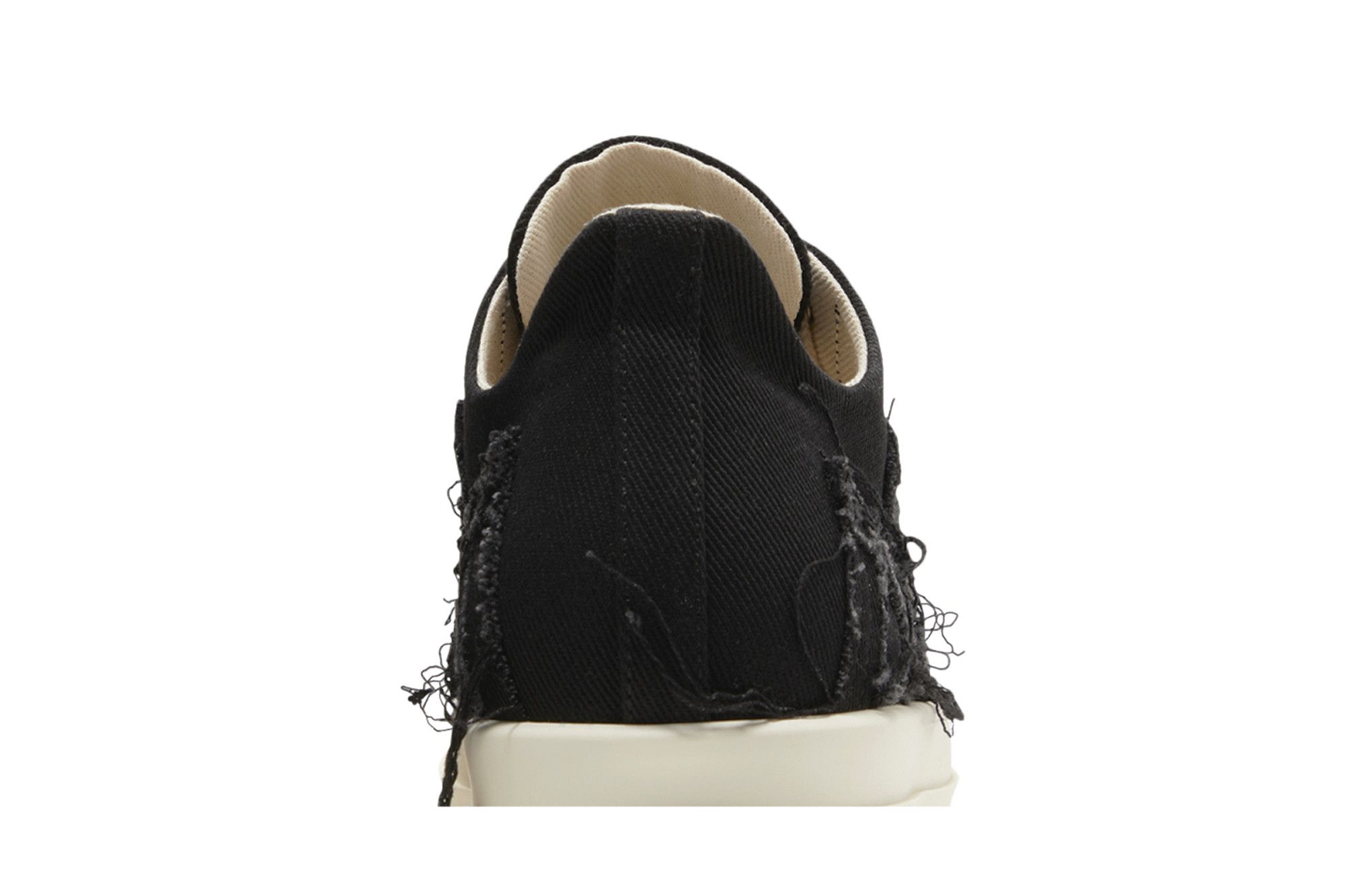 Sizing (W) Rick Owens EDFU DRKSHDW Slashed Low 'Black Milk' Hitam Susu DS01C6809-SLASH-911