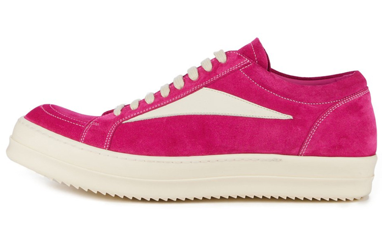 (W) Rick Owens EDFU Suede Leather Vintage Low 'Hot Pink'