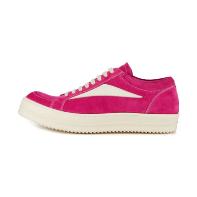 (W) Rick Owens EDFU Suede Leather Vintage Low 'Hot Pink'
